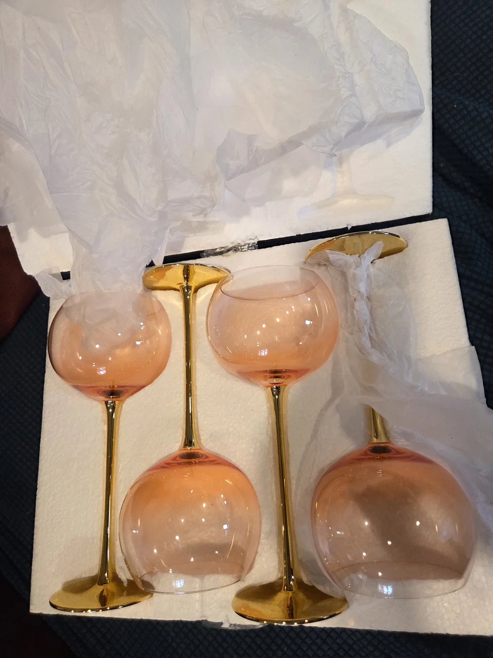 Catherine Martin Starry Night Wine Glasses Set Of 8 (4 Green, 4 Pink)